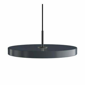 Antracytowa lampa wisząca LED z metalowym kloszem ø 43 cm Asteria Medium – UMAGE obraz