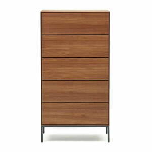 Wysoka komoda w dekorze orzecha 60x114 cm Vedrana – Kave Home obraz