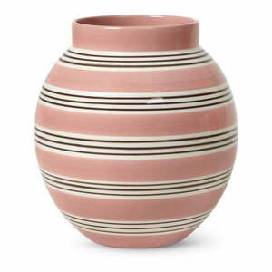 Biało-różowy porcelanowy wazon Kähler Design Nuovo, wys. 20, 5 cm obraz