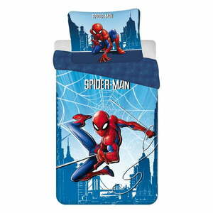 Niebieska bawełniana pościel dziecięca jednoosobowa 140x200 cm Spider-man "Blue" – Jerry Fabrics obraz
