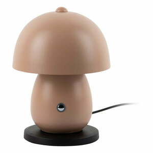 Jasnobrązowa lampa stołowa LED z metalowym kloszem (wysokość 18 cm) Mono LED – Leitmotiv obraz