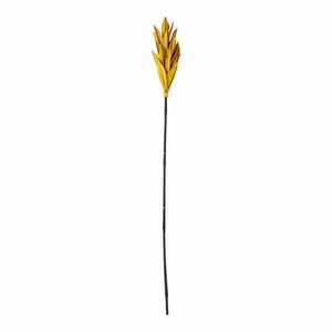 Żółta dekoracja w kształcie liścia palmy Bloomingville Afina, wys. 93 cm obraz