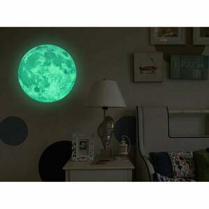 Świecąca naklejka dziecięca Ambiance Real Moon, ⌀ 30 cm obraz