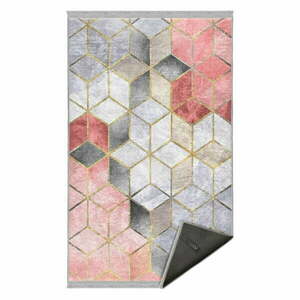Szaro-różowy dywan odpowiedni do prania 160x230 cm – Mila Home obraz