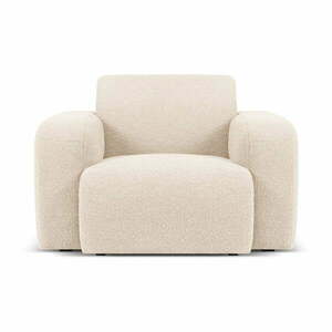 Beżowy fotel z materiału bouclé Molino – Micadoni Home obraz