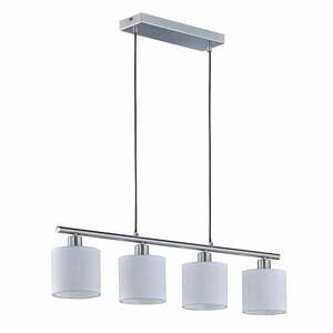 Biała lampa wisząca na 4 żarówki Triop Pendant Tommy obraz