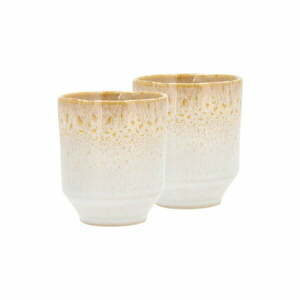 Kremowe kamionkowe kubki na espresso zestaw 2 szt. 80 ml Styles – Villa Collection obraz