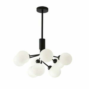 Czarno-biała lampa wisząca SULION Musa, wys. 102 cm obraz