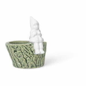 Świąteczny świecznik z porcelany i kamionki Kähler Design Christmas Tales, dł. 8, 5 cm obraz