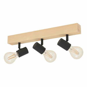 Lampa wisząca w czarno-naturalnym kolorze TOWNSHEND – EGLO obraz