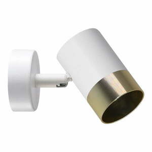 Kinkiet w biało-złotym kolorze Tobi – Candellux Lighting obraz