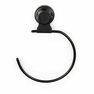 Czarny samoprzylepny uchwyt na ręczniki Compactor Bestlock Black Belt And Towel Support obraz