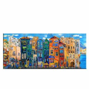 Obraz Tablo Center Colorful Houses, 140x60 cm obraz