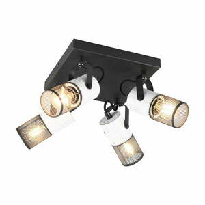 Czarno-biała lampa wisząca Tosh – Trio obraz