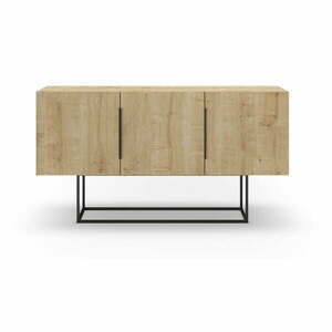 Niska komoda w dekorze dębu 150x80 cm Titan – Marckeric obraz