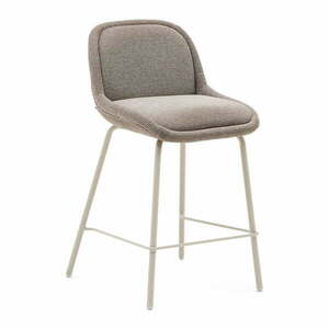 Szarobeżowy hoker (wysokość siedziska 65 cm) Aimin – Kave Home obraz