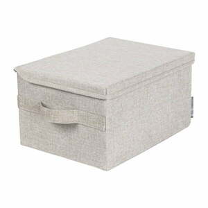 Beżowy tekstylny pojemnik z pokrywką 35x19x26 cm Soft Storage – Bigso Box of Sweden obraz