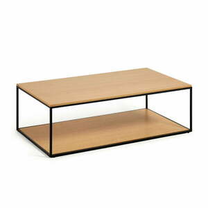 Stolik z blatem w dekorze dębu w naturalnym kolorze 60x110 cm Yoana – Kave Home obraz