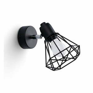 Czarny kinkiet ø 10 cm Varpu – Nice Lamps obraz