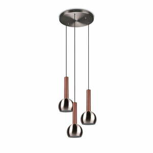 Szara lampa wisząca ø 52 cm Ciliana – CINQUE obraz