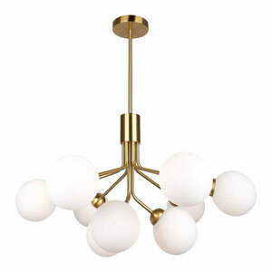 Lampa wisząca w biało-złotym kolorze SULION Musa, wys. 102 cm obraz