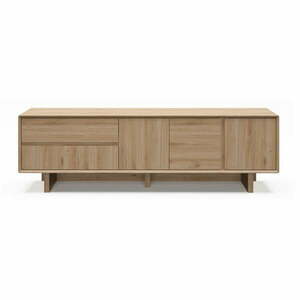 Szafka pod TV w dekorze dębu w naturalnym kolorze 180x55x45 cm Carpi – Marckeric obraz