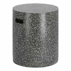 Czarny betonowy stolik Kave Home Jenell, ⌀ 35 cm obraz