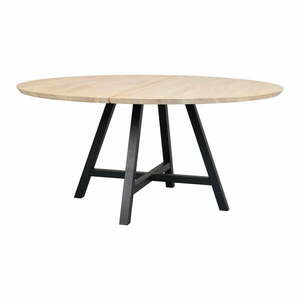 Okrągły stół z blatem w dekorze dębu 150x150 cm Carradale – Rowico obraz