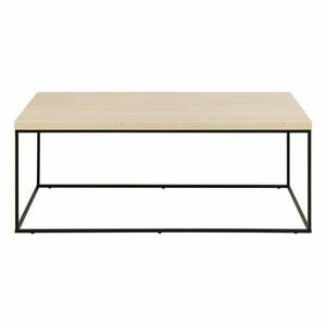 Beżowy stolik z blatem w dekorze marmuru 55x110 cm Barossa – Actona obraz