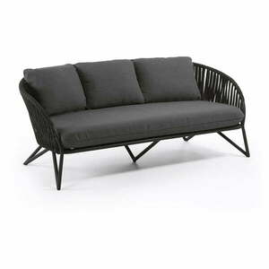 Czarna sofa ogrodowa Kave Home Branzie obraz