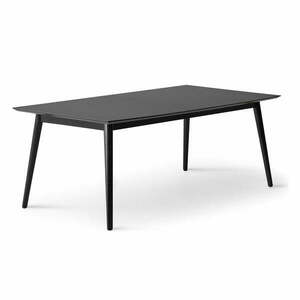 Czarny rozkładany stół z czarnym blatem 100x210 cm Meza – Hammel Furniture obraz