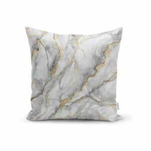 Poszewka na poduszkę Minimalist Cushion Covers Marble With Hint Of Gold, 45x45 cm obraz