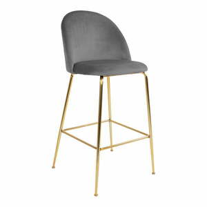 Szare aksamitne hokery zestaw 2 szt. 108 cm Lausanne – House Nordic obraz