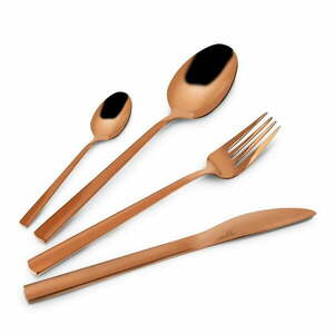 Sztućce ze stali nierdzewnej w kolorze miedzi 24 szt. Copper – Orion obraz
