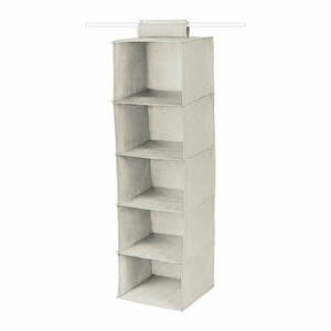 Wiszący tekstylny organizer do szafy Nancy – Compactor obraz