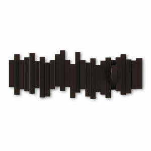 Ciemnobrązowy plastikowy wieszak ścienny Sticks – Umbra obraz