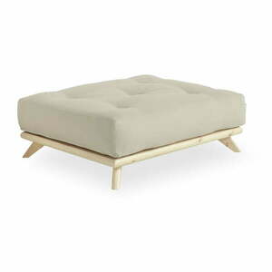 Podnóżek z beżowym obiciem Karup Design Senza Natural/Beige obraz