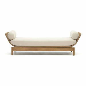 Kremowa sofa ogrodowa z litego drewna akacjowego Catalina – Kave Home obraz