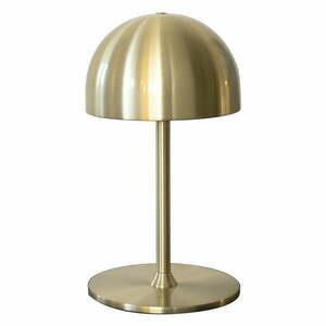 Lampa stołowa LED w kolorze mosiądzu ze zdalnym sterowaniem i metalowym kloszem (wysokość 22 cm) Tim – Sirius obraz