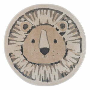 Beżowy dywan dziecięcy ø 100 cm Lion – Hanse Home obraz