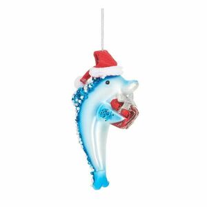 Szklana ozdoba świąteczna wykonana ręcznie 12, 5 cm Dolphin – Sass & Belle obraz
