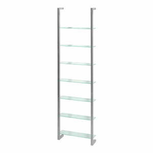 Metalowa półka w kolorze srebra 46 cm Cubic – Spinder Design obraz