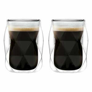 Kubki na espresso z podwójną ścianką zestaw 2 szt. 100 ml Geo – Vialli Design obraz