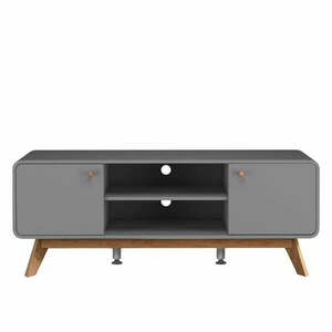 Szara szafka pod TV 140x53 cm Caitlin – Støraa obraz
