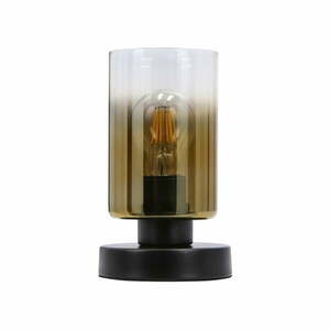 Czarna lampa stołowa ze szklanym kloszem (wys. 20 cm) Aspra – Candellux Lighting obraz