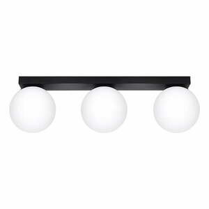 Czarna lampa sufitowa ze szklanym kloszem ø 12 cm Umerta – Nice Lamps obraz