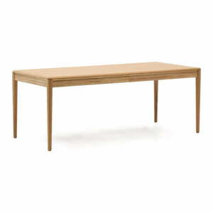 Rozkładany stół z dodatkowym blatem w dekorze dębu 90x200 cm Lenon – Kave Home obraz