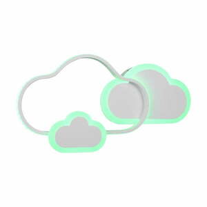 Biała lampa dziecięca 52x25 cm Cloudy – Trio obraz