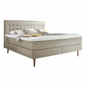 Beżowe łóżko boxspring 160x200 cm Massello – Meise Möbel obraz
