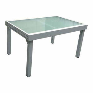 Stół ogrodowy ze szklanym blatem 90x135 cm Lola – Garden Pleasure obraz